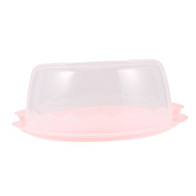 Zerodeko Reusable Cake Carrier with Transparent Dome Portable Birthday Cake Box for Parties Events and Safe Storage Fasteners