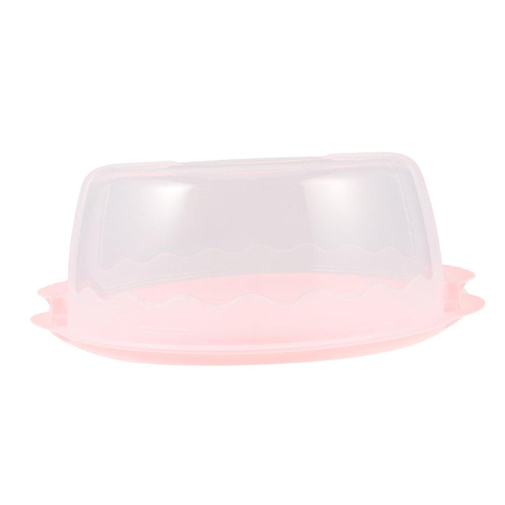 Zerodeko Reusable Cake Carrier with Transparent Dome Portable Birthday Cake Box for Parties Events and Safe Storage Fasteners