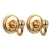 ABOOFAN 6pcs Vintage Golden Alloy Pommel Hooks Decorative Hangers for Hats Coats Wall-Mounted Curtain Tiebacks for Easy Installation Included Hardware view 2