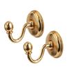 ABOOFAN 6pcs Vintage Golden Alloy Pommel Hooks Decorative Hangers for Hats Coats Wall-Mounted Curtain Tiebacks for Easy Installation Included Hardware view 3