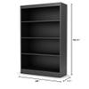 Maykoosh Antique 4-Shelf Bookcase 11" L x 28" W x 56.5" H - Versatile Storage Solution with Contemporary Style for Home Organization Needs view 3