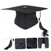 ABOOFAN 10pcs Fancy Adult Graduation Hat Black Board Adjustable Size Polyester Perfect for Parties view 2