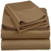 AHJ Beddings King Size 8 Piece Bed in a Bag 100% Egyptian Cotton Premium 1000 Thread Count (500GSM Comforter, 17 inch Deep Pocket Sheet Set and Bed Skirt) - Taupe view 2