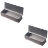 Zerodeko 2pcs Box Retro Toothpick Box Vintage Toothpick Holder Metal Trim Tooth Pick Holder Container with Lid Dispenser Vintage Decor Wrapped Toothpicks Holder Stainless Steel Commercial view 1