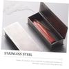 Zerodeko 2pcs Box Retro Toothpick Box Vintage Toothpick Holder Metal Trim Tooth Pick Holder Container with Lid Dispenser Vintage Decor Wrapped Toothpicks Holder Stainless Steel Commercial view 2