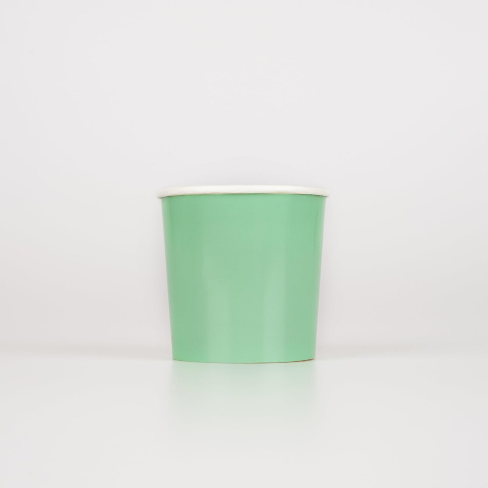 Meri Meri Emerald Green Tumbler Cups (Pack of 8)