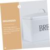 CIYODO Iron Bread Box Portable Storage Container for Kitchen Retro Design Bread Organizer for Grains and Baked Goods Stylish Multi-functional Storage Box for Home Use view 2
