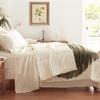 AHJ Beddings Olympic Queen Size 8 Piece Bed in a Bag 100% Egyptian Cotton Premium 1000 Thread Count (500GSM Comforter, 16 inch Deep Pocket Sheet Set and Bed Skirt) - Ivory view 3
