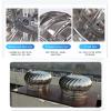 FENGZEQUAN Rotating Chimney Cowl Cap, Top Exhaust, Chimney Spinner Cowl Stainless Steel, Chimney Cap, Protects The Chimney from External influences Such as rain or Snow (Size : 160mm/6.3in) view 2