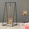 Tyenaza Tealight Candle Holder, Antique Pendant Hanging Geometric Tealight Candle Holders for Home Table Decor view 3