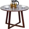ELEFOCUS Living Room Tables Coffee Table, 60 * 60 * 53Cm Round Side Table Kitchen Dining Table Easy to Clean Pub Table(Size:60 * 60 * 53CM,Color:Brown) view 1