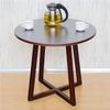 ELEFOCUS Living Room Tables Coffee Table, 60 * 60 * 53Cm Round Side Table Kitchen Dining Table Easy to Clean Pub Table(Size:60 * 60 * 53CM,Color:Brown) view 3