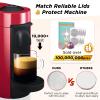 CAPMESSO Reusable Vertuo Pod Refill Kit, Faster Seal Reusable Nespresso Vertuo Pods with Fill & Press Brush,100pcs Aluminum Foil Lids for Refillable Nespresso Pods Vertuo view 4