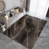 3D Black Brown Marble Area Rugs, Golden Cracked Lines are Simple and Stylish Distressed Carpet, Large Area Rug Machine Washable with Non-Slip Backing Apply to Door Mats Porch Foyer,69ft/180 * 270cm view 3
