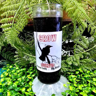 Crow Candle | Vela de Cuervo | Spiritual Prayer Candle 7-Day Candle