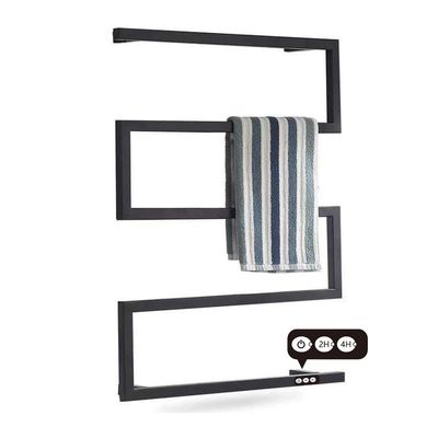 AuLYn Wall Mounted Towel Warmer,304 Stainless Steel Square Tube Electric Towel Warmer with Built-in Timer,90W Energy Efficient Towel Warmer and Drying Rack for Home31.49X23.62X3.5In, Plug in