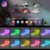 OAPRIRE LED Acrylic Floating Shoe Display 6-Pack | Remote & App Control, 60,000+ RGB Colors, 213 Modes, Music Sync Color Changing, USB Powered, Perfect for Shoe Sizes 6-13 view 3
