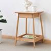 Night Stand Bedside Table Solid Wood Bedside Table Nordic Simple Modern Oak Storage Cabinet Small Apartment Side Table Side Tables Bedroom Nightstand view 2