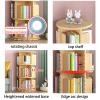 BYERZ Rotating Bookshelf, 360 Display Floor Standing Bookcase, Bedroom Bookshelf, Wood Narrow Book Shelf Organizer for Bedroom, Living Room, Study Room Rotating Book Shelf view 3