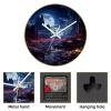 EITACHUL Galaxy Round Printed Wall Clocks with Hooks and Gold Stand - Silent, Non-Ticking - Stylish and Functional Dcor for Any Room view 4