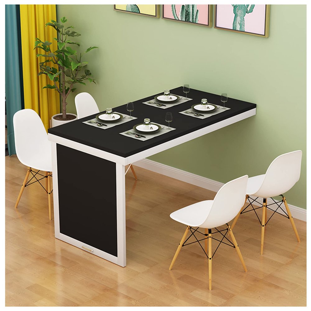Wall Desk Wall Mounted Folding Dining Table for Small Spaces Multi-Function Wall Mounted Folding Table Home Office Murphy Desk Folding Kitchen Table for Office, Bedroom, Kitchen