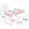 Wall Desk Wall Mounted Folding Dining Table for Small Spaces Multi-Function Wall Mounted Folding Table Home Office Murphy Desk Folding Kitchen Table for Office, Bedroom, Kitchen view 2