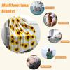 XQKXHZ Sunflower Single Blanket,Cosy Fleece Blankets with Flowers,Valentine's Day Gifts Throw Blankets,Fluffy Warm Winter Blanket,Floral Flannel Soft Blanket for Bed/Sofa/Couch,59"x78"/150x200cm view 3