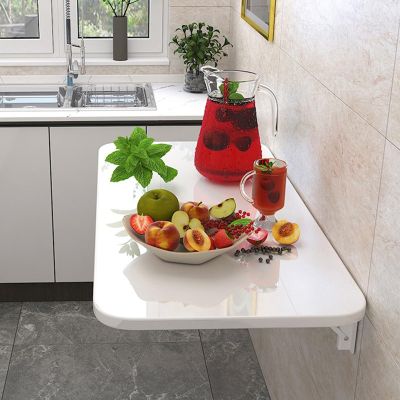 Wall Mounted Heavy Duty Small Folding Wall Table, Mounted Folding Table Wallfor Laundry Room, Kitchen & Dining Room Office Multifunctional Table (Size : W70xL40cm/W27.6xL15.7in)
