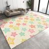 ERAYNA Abstract Lines Pencil Stars Area Rugs, Color Line Sketch Art Indoor Non-Slip Kids Rug, Upholstery Rug with Non-Slip Backing for Kids Boys Girls Bedroom Living Room Dining Room Study 2ftx3ft view 1