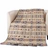 T&H XHome Quilt Full Size Luxury Quilted Comforter Bedspread-Thin Soft Cozy, Morocco Retro Geometric Texture Nordic Ethnic Reversible Stitched Lightweight Quilt Coverlet for All Season view 2