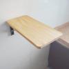 Folding Wall Table for Kitchen Living Room, Solid Wood and Stainless Steel Brackets | Wall Mounted Tables Fold-Down Work Table Dining Table Hanging Computer Desk, Modern Design view 1