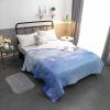 T&H XHome Quilt Full Size Luxury Quilted Comforter Bedspread-Thin Soft Cozy, Abstract Modern Ombre Blue Purple Oil Painting Reversible Stitched Lightweight Quilt Coverlet for All Season view 2