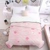 T&H XHome Quilt King Size Luxury Quilted Comforter Bedspread-Thin Soft Cozy, Valentine's Day Pink Rose Gold Love Heart Reversible Stitched Lightweight Quilt Coverlet for All Season view 4