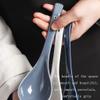 MOOWI Tablespoons Large Glazed Ceramic Spoon, Spoon, Spoon, Household Soup and Porridge Spoon,blue Serving Spoon (Color : 1 pack), Dingzhebo2022 view 3
