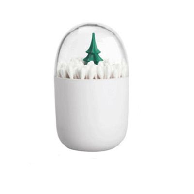 BNVXR Fashion Cute Toothpick Holder Plastic Toothpick Dispenser White Cotton Swab Container Box Toothpick Dispenser Chic