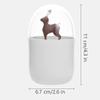 BNVXR Fashion Cute Toothpick Holder Plastic Toothpick Dispenser White Cotton Swab Container Box Toothpick Dispenser Chic view 2