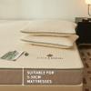 OBONG Queen Mattress Protector Milk Velvet Breathable Noiseless Mattress Pad Cover Quilted Fitted with Deep Pocket Soft Warmth Fitted Sheet Strethes Up to 11.8" (Color : #01, Size : King-180 * 200cm) view 2