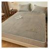Bedding Quilted Extra Thick Mattress Pad Full Breathable Soft Elastic Fitted Mattress Protector Milk Velvet Warmth Mattress Cover Machine Washable Fitted Sheet ( Color : Gray , Size : King-180*200cm ) view 1