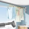 LOTOAK Tension Curtain Rod No Drilling Tension Rod 161""-197"" Suction cup Shower Curtain Rod, No Drilling Adjustable Tension Rods for Bathroom, Closet, Window, Room Divider (Color : Gray, Size : 16""-22""+10, WANGYE01 view 1