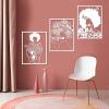 African American Black Woman Metal Wall Art, Black Girl Wall Art, Abstract Metal Woman Wall Art, Metal Flowers Wall Decor, Metal Butterfly Wall Decor, Metal Wall Art for Bedroom (35"x27" | 90x68 cm view 4