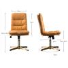 Computer Chair, Ergonomic Desk Chair Executive Office Chair High Back All Day Comfort Ergonomic Lumbar Support, PU Leather PC Desk Chair with Metal Base Office Chair (Color : A) view 2