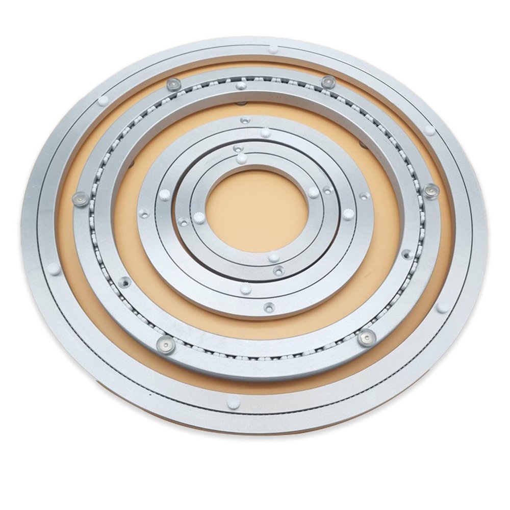 LXHGVKHJ Lazy Susan Bearing, Heavy Duty Rotating Turntable Hardware Bearings Aluminium Alloy Lazy Susan Kit Swivel Plate Hardware for Dining Table Kitchen Cabinets (Size : 20 Inch)
