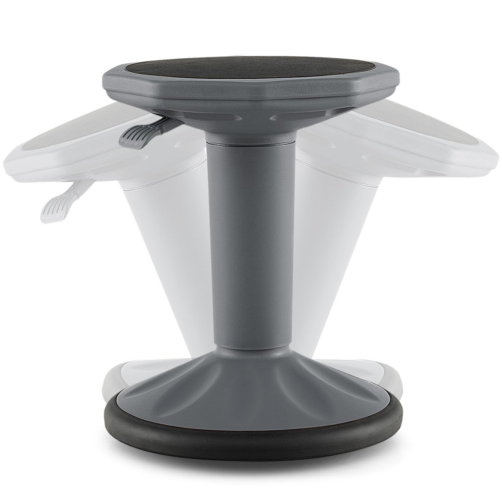 Giantex Wobble Stools for Classroom Seating - Wiggle Stool with Adjustable Height, 24" Active Learning Stool, Sitting Balance Chair for School, Office Stand Up, Flexible Seating Wobble Chair, Grey