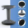 Giantex Wobble Stools for Classroom Seating - Wiggle Stool with Adjustable Height, 24" Active Learning Stool, Sitting Balance Chair for School, Office Stand Up, Flexible Seating Wobble Chair, Grey view 2