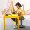 Giantex Wobble Stools for Classroom Seating - Wiggle Stool with Adjustable Height, 24" Active Learning Stool, Sitting Balance Chair for School, Office Stand Up, Flexible Seating Wobble Chair, Grey view 3