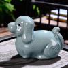 DECRZPB Ceramic Figurine Dog Porcelain Sculpture Ceramic Ornament Arts Home Decor Office Gift view 1