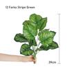 10pcs Artificial Plants Fake Plants Greenery Shrub Bushes UV Resistant Plants Plastic Wheat Grass for Indoor Outdoor Home Garden Decoration,Green Leaf view 2