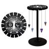 CHGCRAFT Tree of Life Pendulum Stand Wooden Crystal Display Shelf Pendulum Display Rack Witch Stuff Black Crystal Display Shelf Pendulum Holder for Crystal Stone Essential Boho Oil Decor view 1