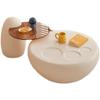 ASWAD Modern Center Table Coffee Table Combination for Home Small Apartment Creative Cat Claw Coffee Table Modern Simple Light Luxury Round Glass Side Table Coffee End Table view 1