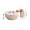 ASWAD Modern Center Table Coffee Table Combination for Home Small Apartment Creative Cat Claw Coffee Table Modern Simple Light Luxury Round Glass Side Table Coffee End Table view 3